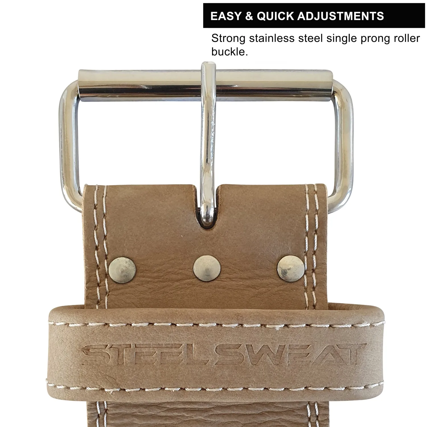10MM Hyde Leather Belt - Oat