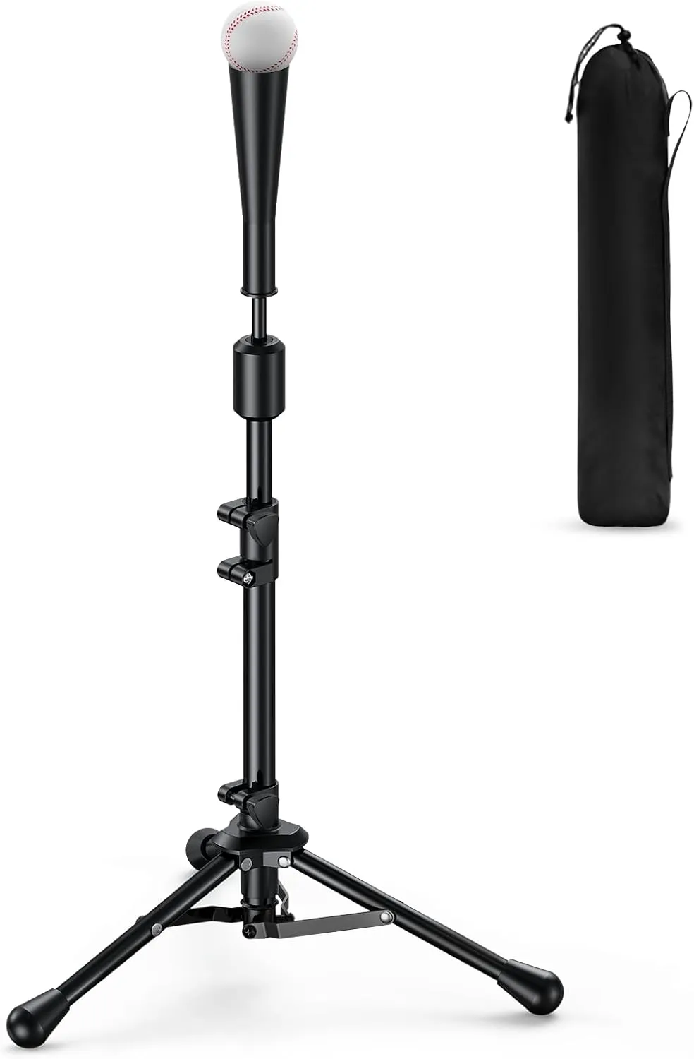 2025 New Upgrade Portable Batting Tee for Baseball/Softball,23.23 to 40.16 Inch Baseball Tee for Kids,Batting Tee,Softball Tee,Youth Hitting Tee,Teeball Tee,Travel Tee,Easy Adjustable Height
