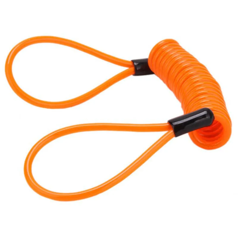4mm 1.2m Motorcycle Scooter Disc Lock Cable Security Reminder Anti Theft Bike Moto Tools Bicycle Warning Spring Rope Wire Helmet