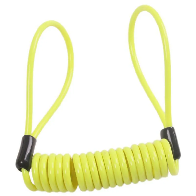 4mm 1.2m Motorcycle Scooter Disc Lock Cable Security Reminder Anti Theft Bike Moto Tools Bicycle Warning Spring Rope Wire Helmet