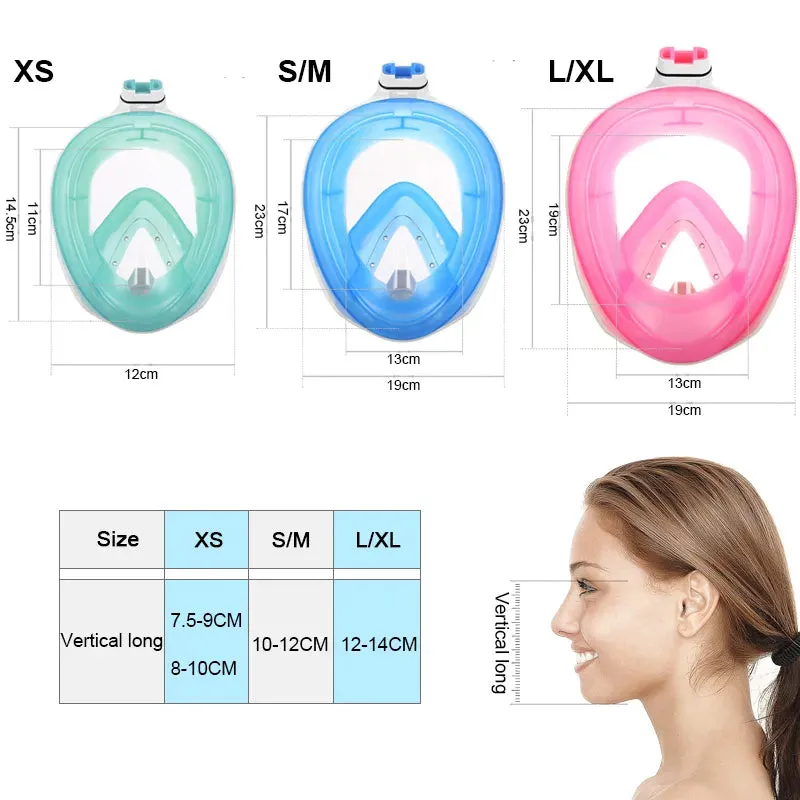 Anti-Fog Snorkel Mask Full Face Snorkeling Mask