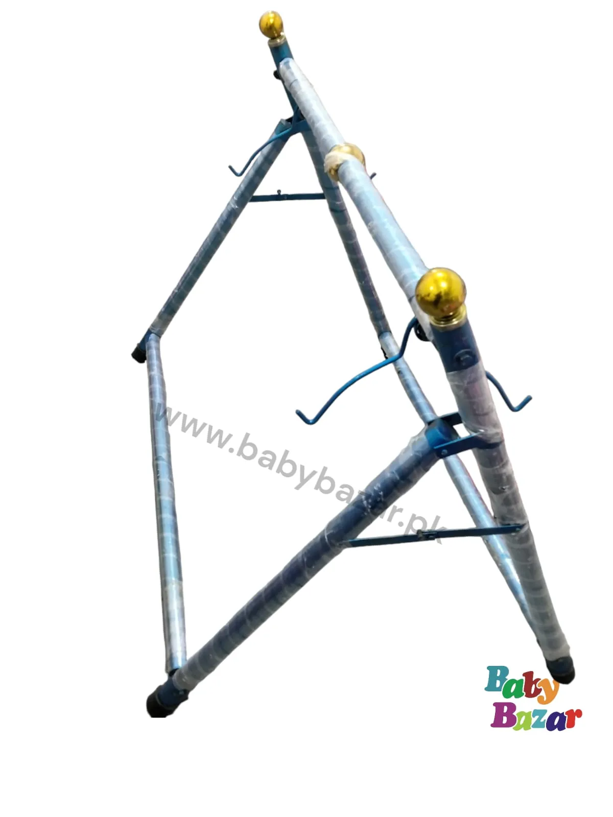 Baby Boy's and Baby Girl's Portable Folding Iron Swing Cradle,1.5 inches pipe 20 guage (M)