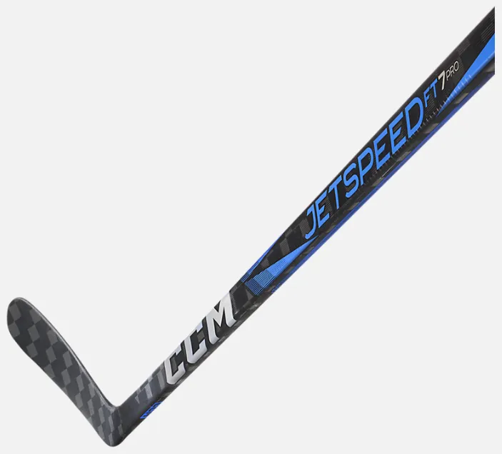 BLUE CCM Jetspeed FT7 Pro Intermediate Hockey Stick