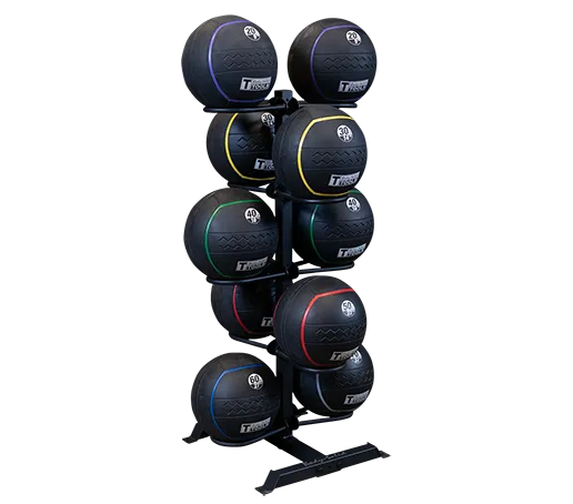 Body Solid GMR20-RUBBERPACK Ball Rack with 10 Heavy Rubber Balls Package