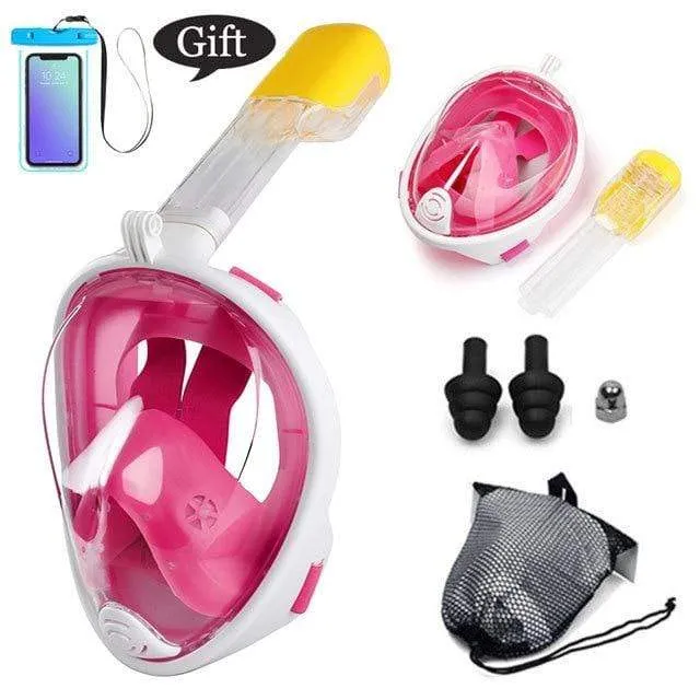 CSG Anti Fog Face Mask Snorkel Set