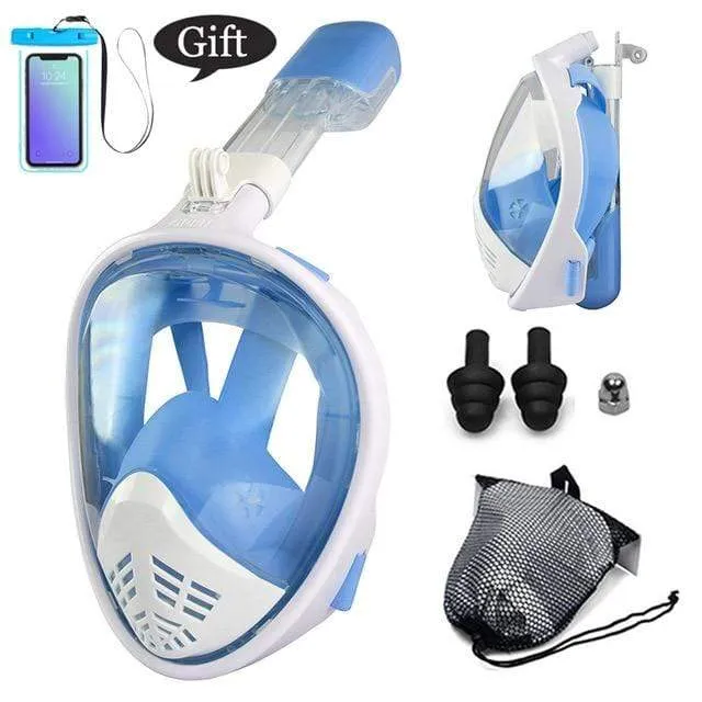 CSG Anti Fog Face Mask Snorkel Set