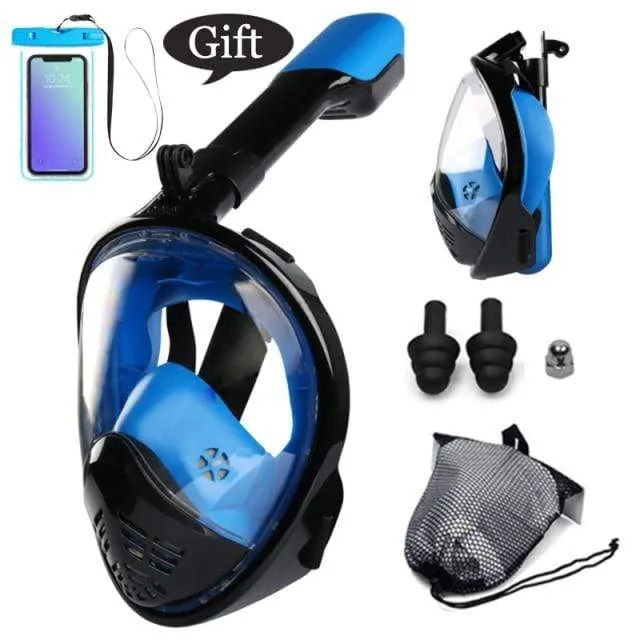 CSG Anti Fog Face Mask Snorkel Set