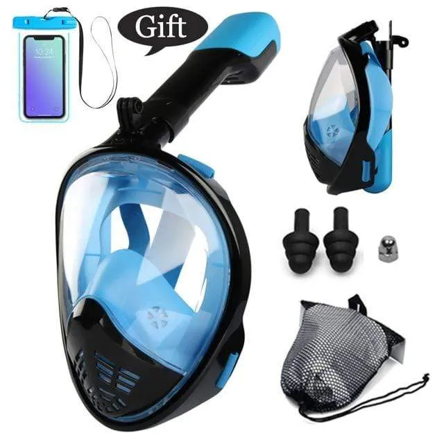 CSG Anti Fog Face Mask Snorkel Set