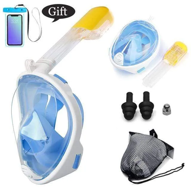 CSG Anti Fog Face Mask Snorkel Set