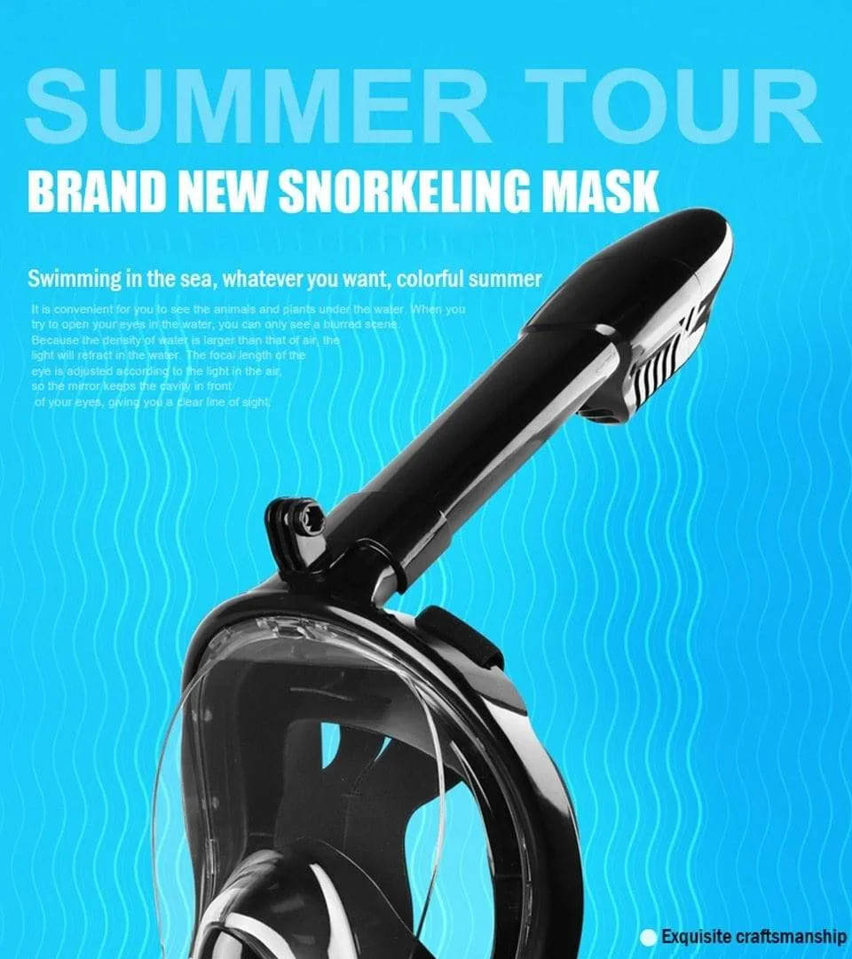 CSG Anti Fog Face Mask Snorkel Set
