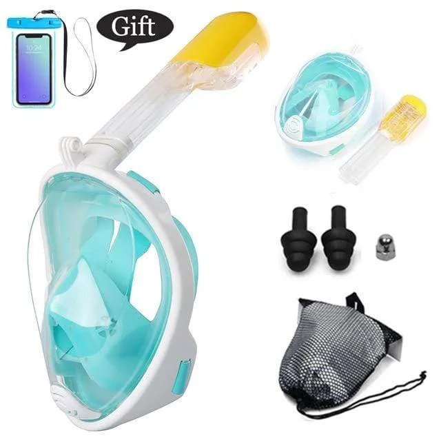 CSG Anti Fog Face Mask Snorkel Set