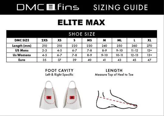 DMC Fins  ELITE Max Fluro Green Double Rail - Swim Fins