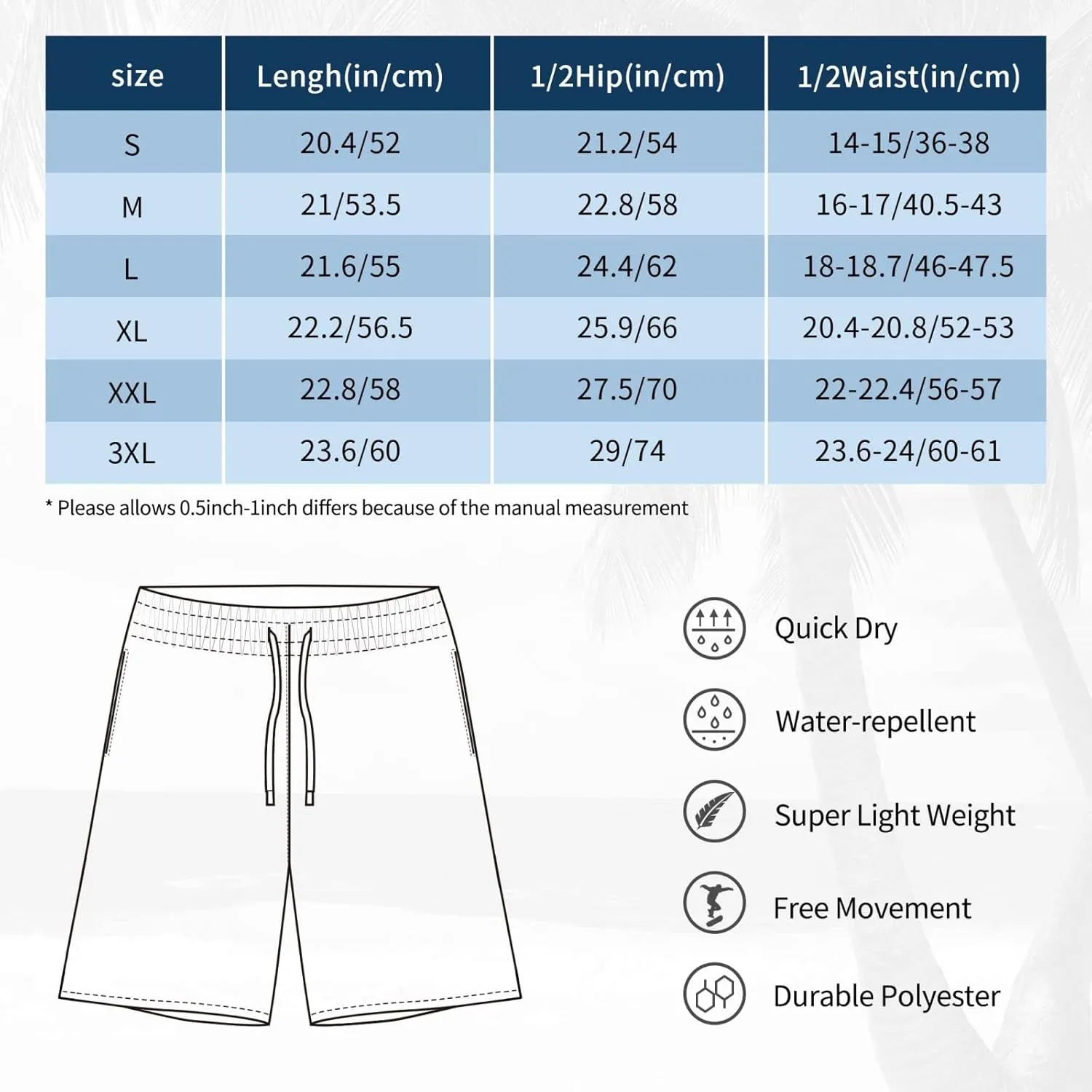 Funny Swim Trunks with Liner Beach Shorts Quick Dry Men'S Swimming Trunks Swim Suit