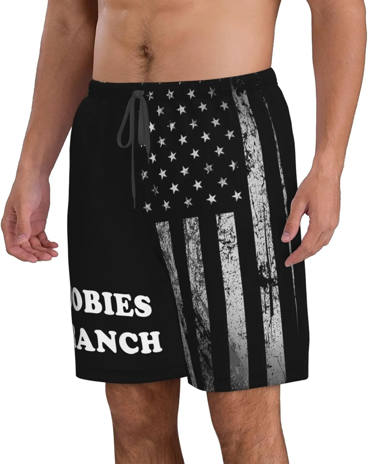 Funny Swim Trunks with Liner Beach Shorts Quick Dry Men'S Swimming Trunks Swim Suit