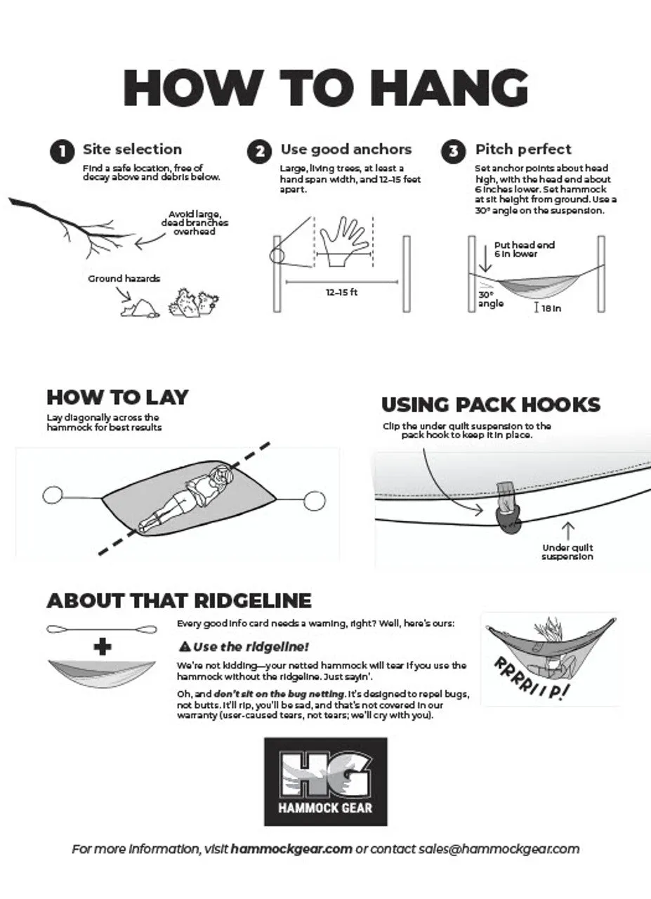 Hammock Gear - Circadian Hammock with Bug Net