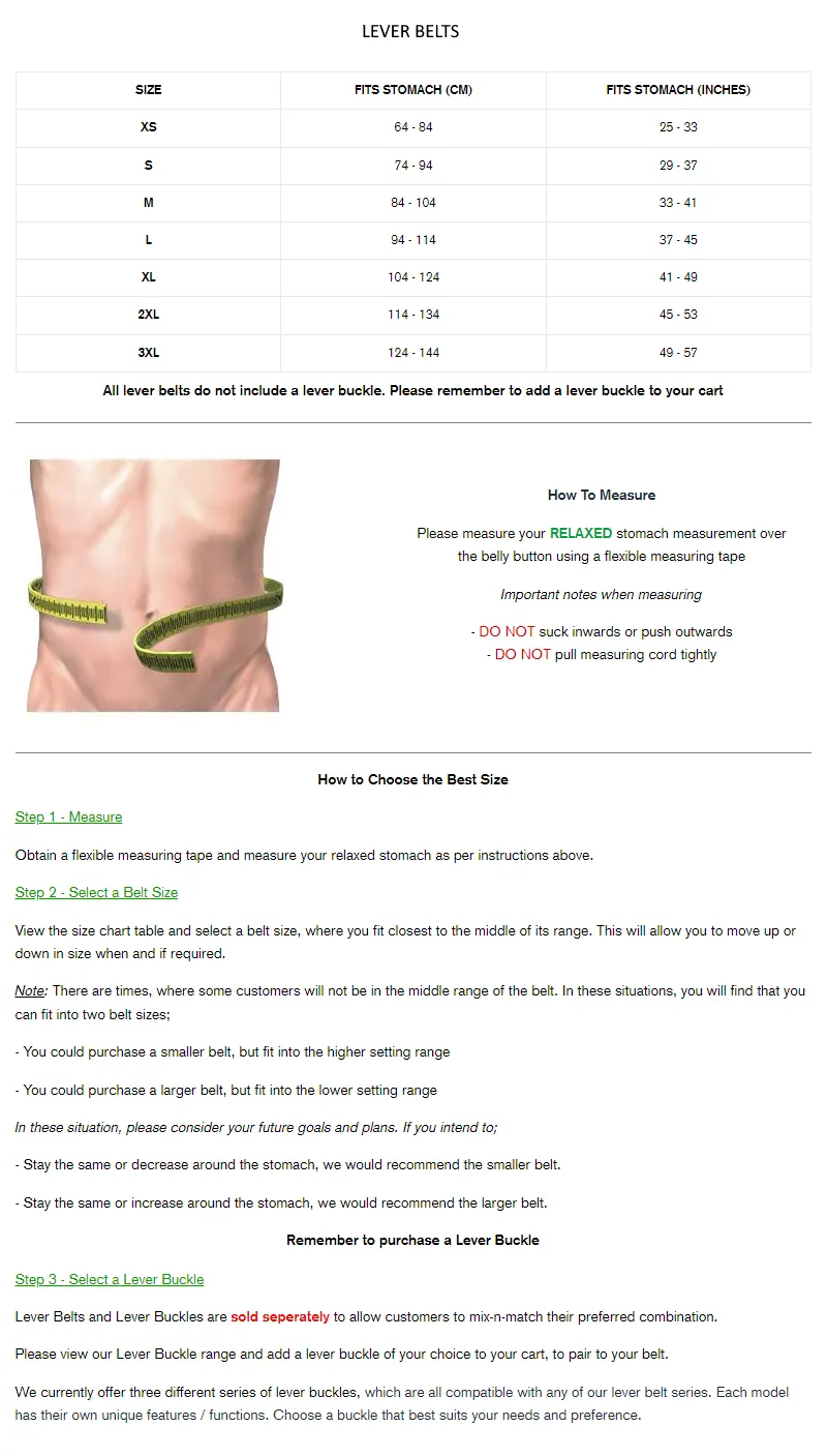 Hellraiser 13mm Lever Belt - Black
