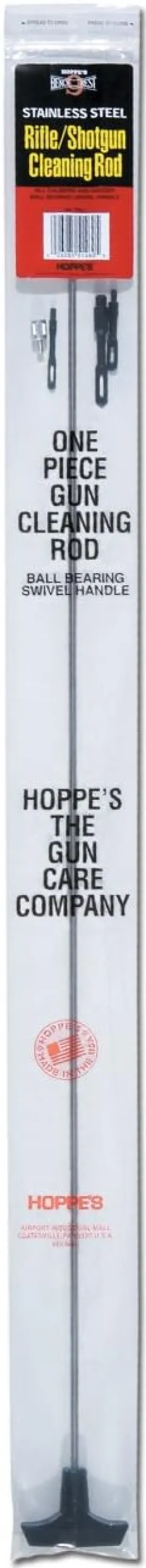 Hoppe's Bench Rest Stainless Steel 1-Piece Universal Rifle/Shotgun Cleaning Rod (All Calibers and Gauges)