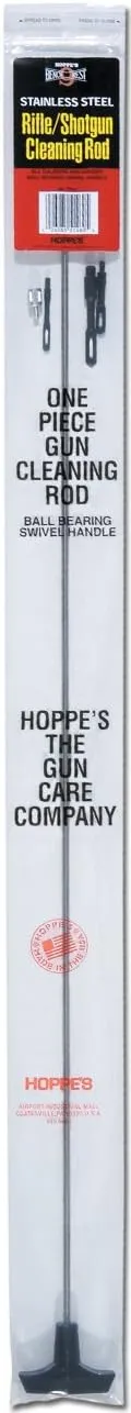Hoppe's Bench Rest Stainless Steel 1-Piece Universal Rifle/Shotgun Cleaning Rod (All Calibers and Gauges)
