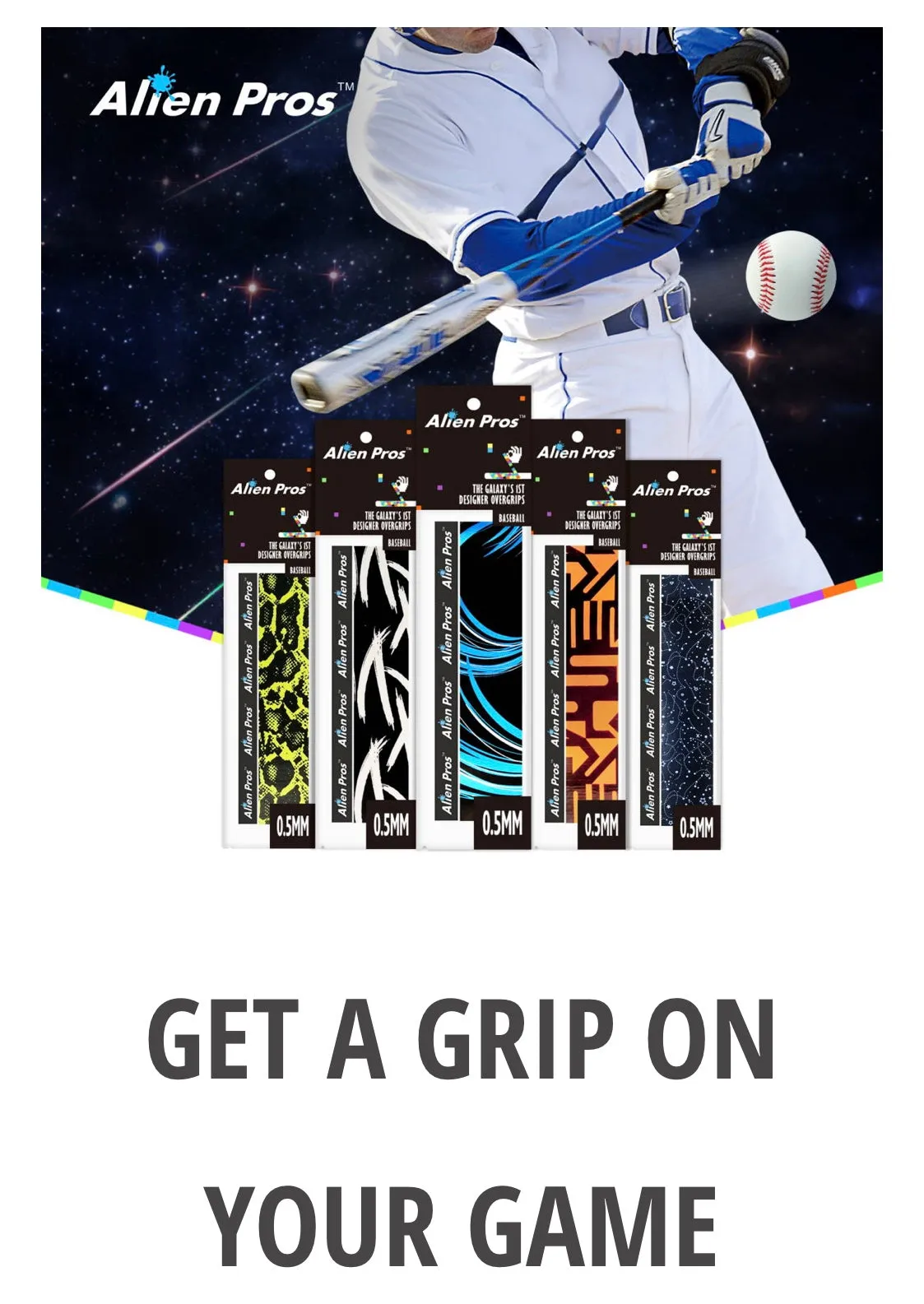 HYPERPLANE Alien Pros Super X0.5 Baseball grips