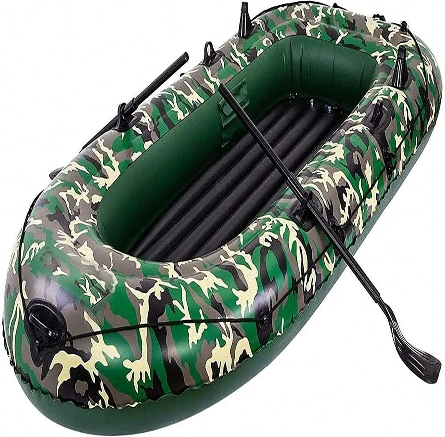 Inflatable Boat with Oars, Inflatable Boats for Adults, Inflatable Rafts for Rivers, Fishing Dinghy