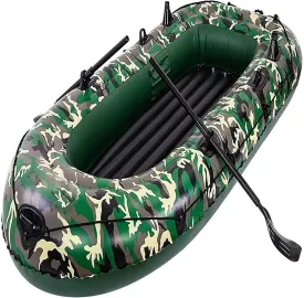 Inflatable Boat with Oars, Inflatable Boats for Adults, Inflatable Rafts for Rivers, Fishing Dinghy