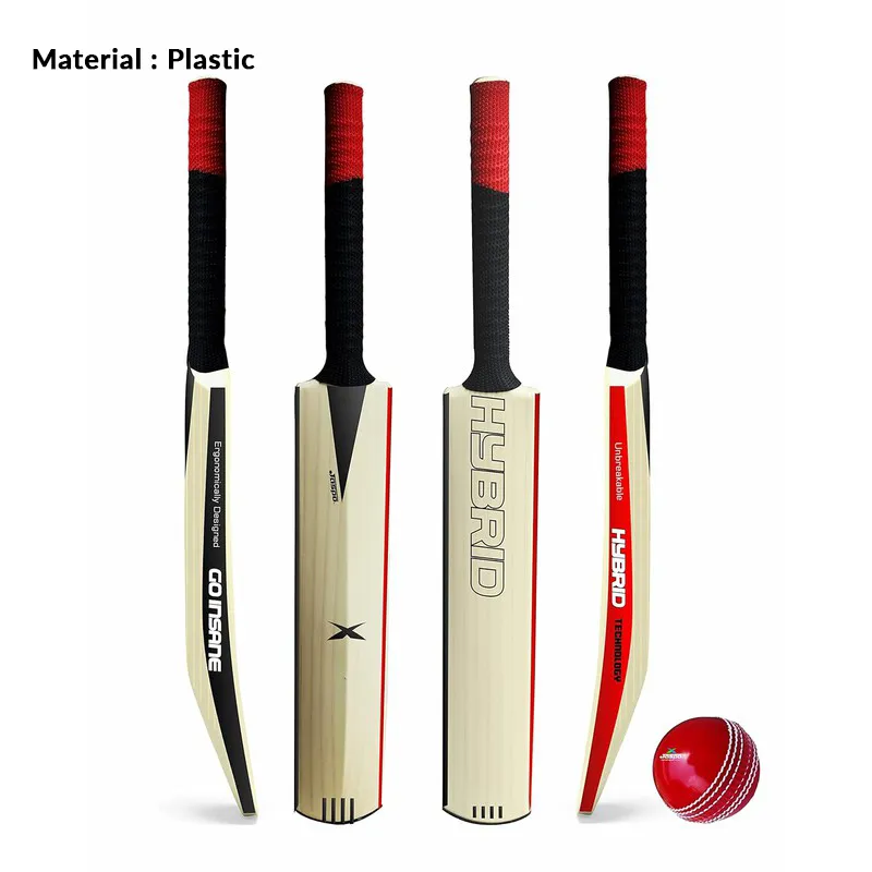 Jaspo Hybrid Composite Hard Plastic Cricket Bat (Bat with a Ball) Size 5 | (PU Filled Inside) | 12  Years