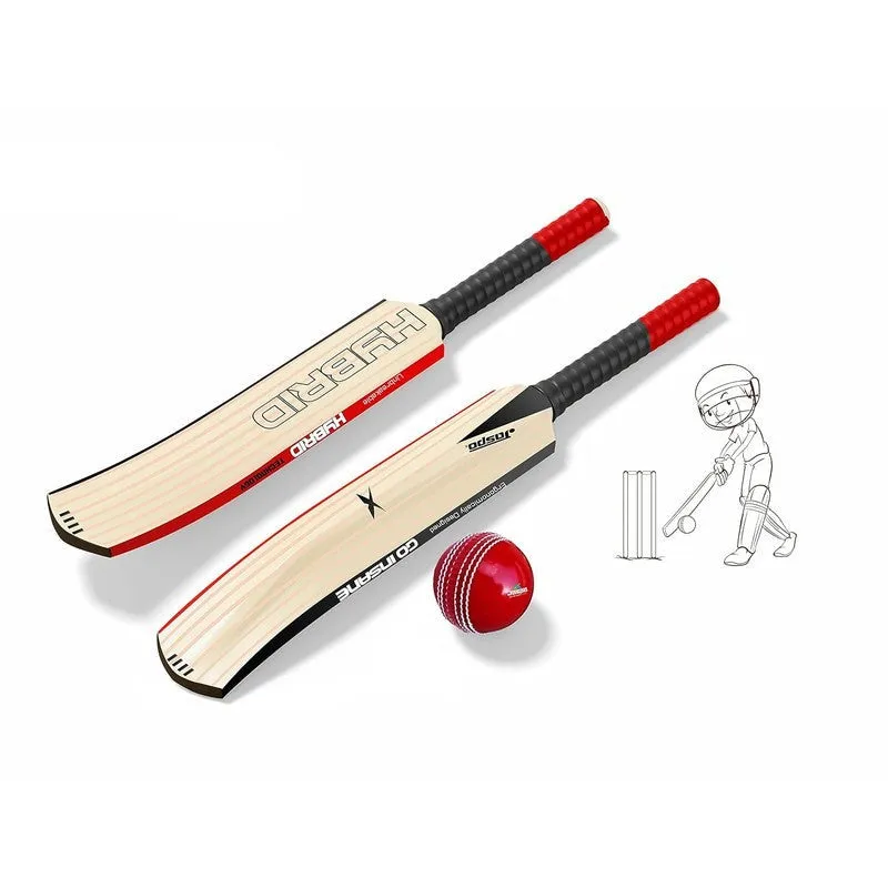 Jaspo Hybrid Composite Hard Plastic Cricket Bat (Bat with a Ball) Size 5 | (PU Filled Inside) | 12  Years