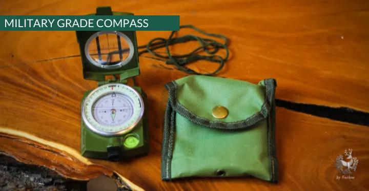 MILITARY GRADE COMPASS WITH POUCH