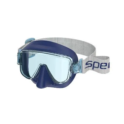 New - Speedo Adult Travel Snorkel Mask Set - Navy