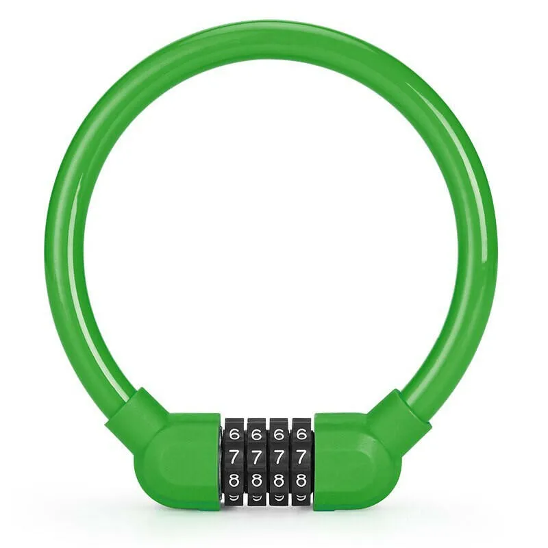 Outdoor Portable 4-digit Combination Bicycle Safety Lock Explosion Type Anti-theft Code Mountain Bike Equipment Is Ultra-light
