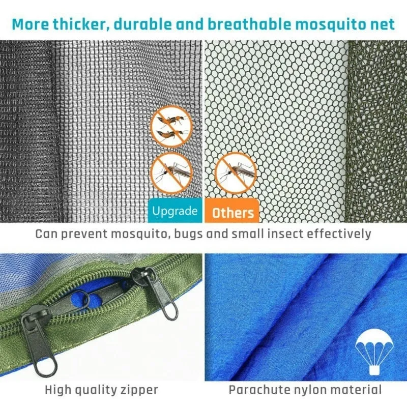 Pop-Up Hammock with Mosquito Net & Light