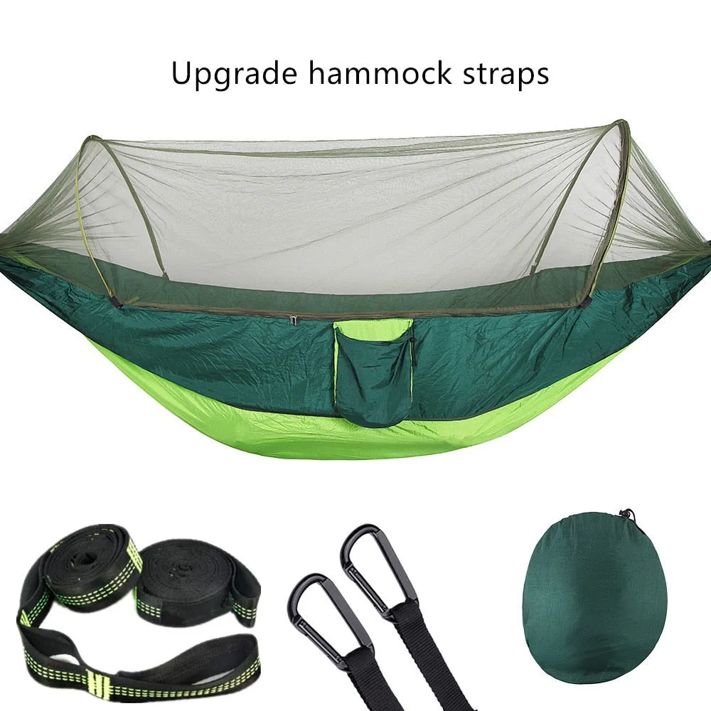 Pop-Up Hammock with Mosquito Net & Light
