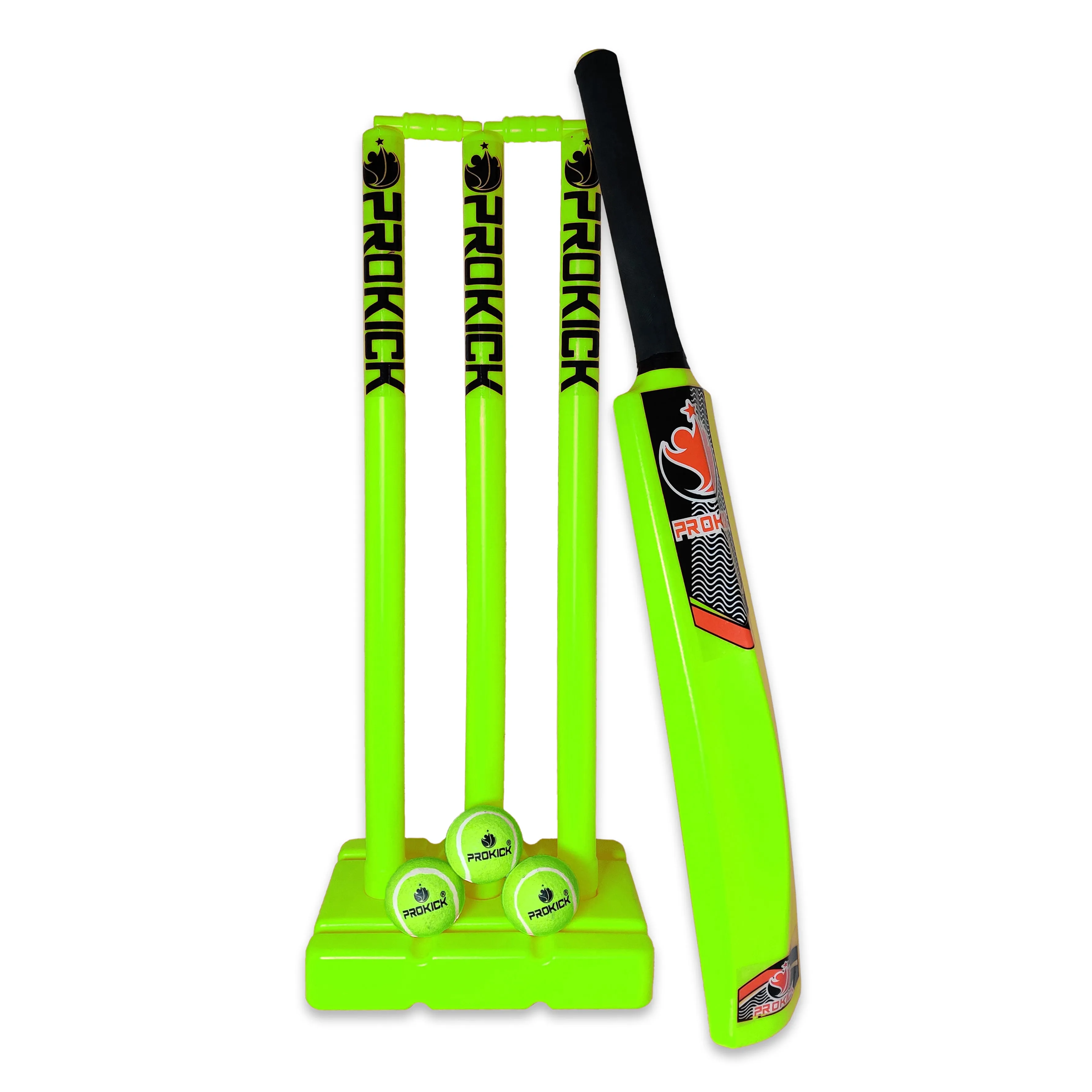 Prokick Plastic Cricket kit for All Age Groups and Sizes