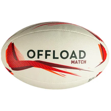 R500 size 5 rugby ball - red