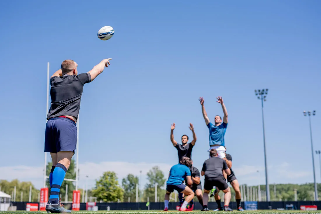 Rugby Ball R500 Match Size 5 - Blue
