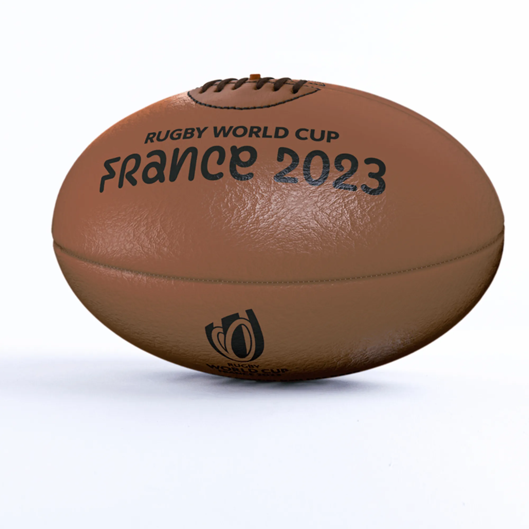 Rugby World Cup 23 Vintage Leather Ball by Gilbert