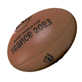 Rugby World Cup 23 Vintage Leather Ball by Gilbert