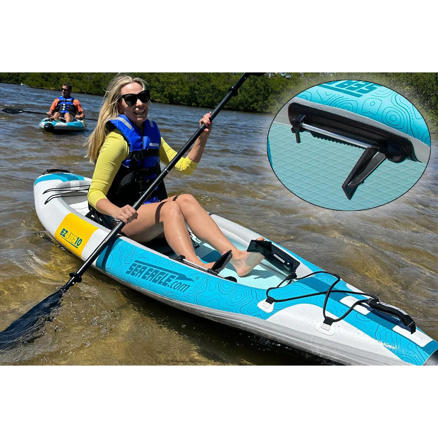 Sea Eagle EZLite 10 Pro Carbon Inflatable Kayak Package
