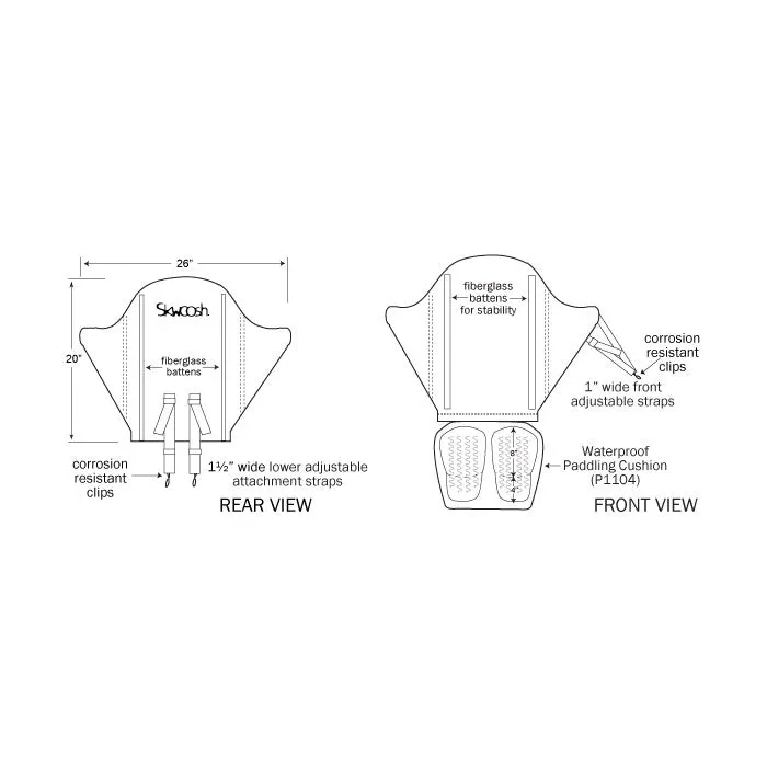 Skwoosh High Back Kayak Seat