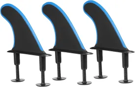 surf fins 3pcs Soft Surfboard Fins with Screws 4.5 Inch Surf Fins for Soft Surfboard Longboard Surfing Accessories, Type 2