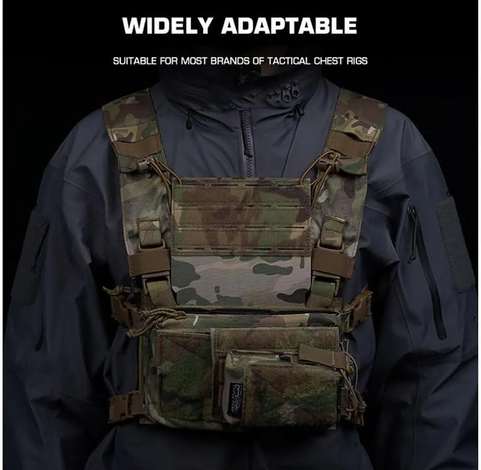 Tactical Modular Panel with Hook and Loop for Tactical Chest Rig Huntting Vest