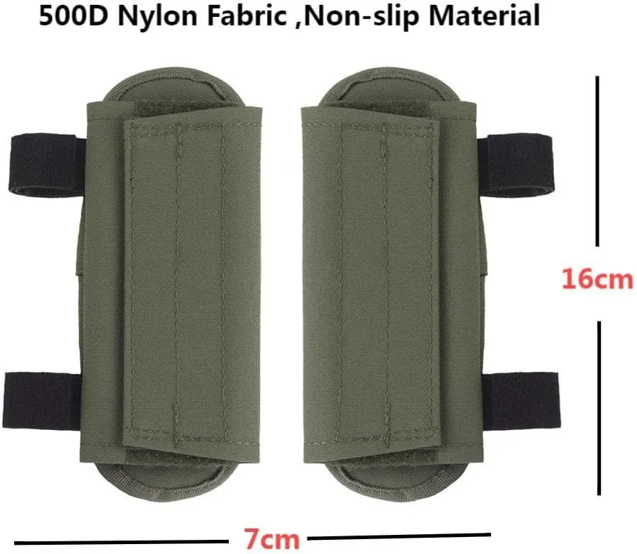 Tactical Vest Shoulder Strap Pad 2 Pack, Plate Carrier Shoulder Cushion Pads with Soft Mesh for Airsoft Gear