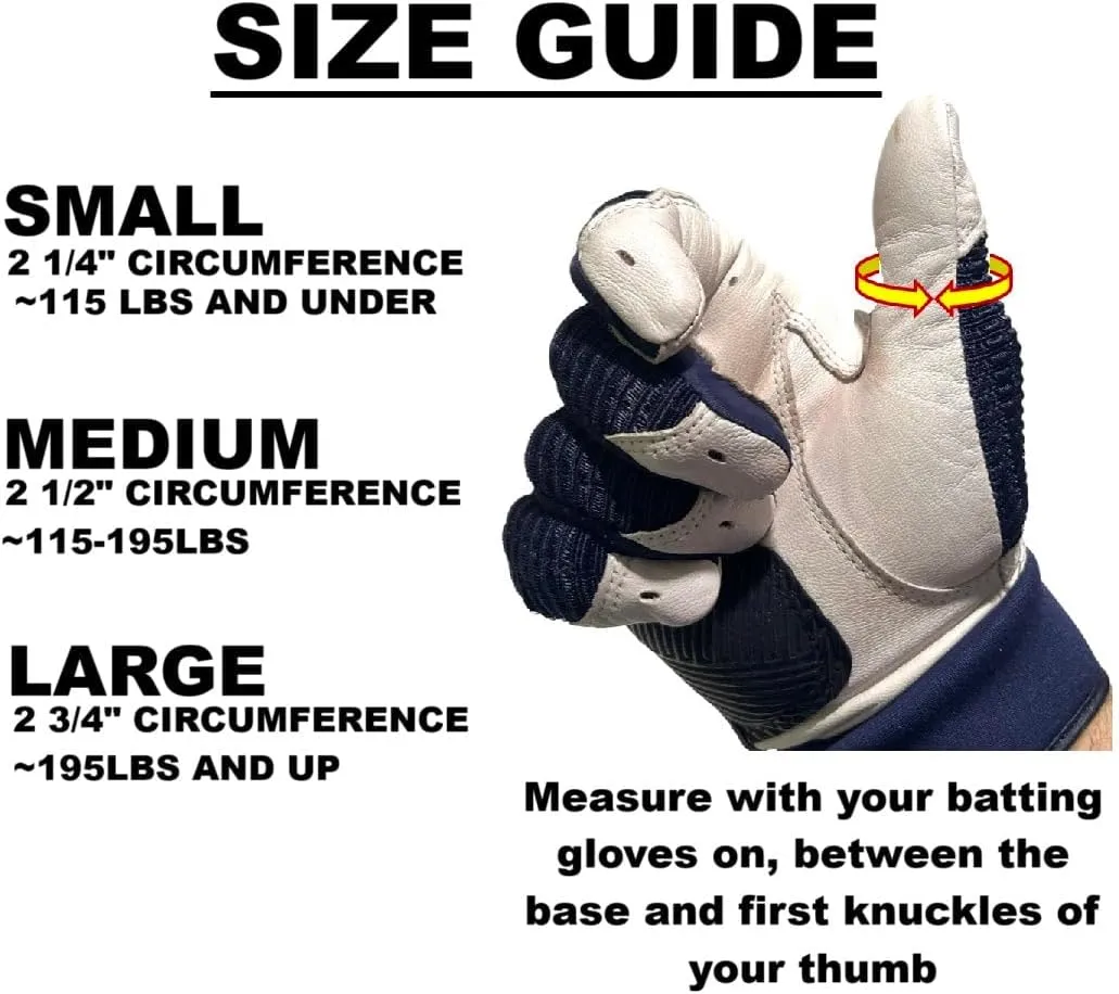ThumbPRO Baseball Thumb Guard - Batting Aid & Grip Enhancer - Reduces Sting, Improves Swing - for Baseball & Softball - All Levels, Left/Right Hand - 3 Sizes
