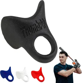 ThumbPRO Baseball Thumb Guard - Batting Aid & Grip Enhancer - Reduces Sting, Improves Swing - for Baseball & Softball - All Levels, Left/Right Hand - 3 Sizes