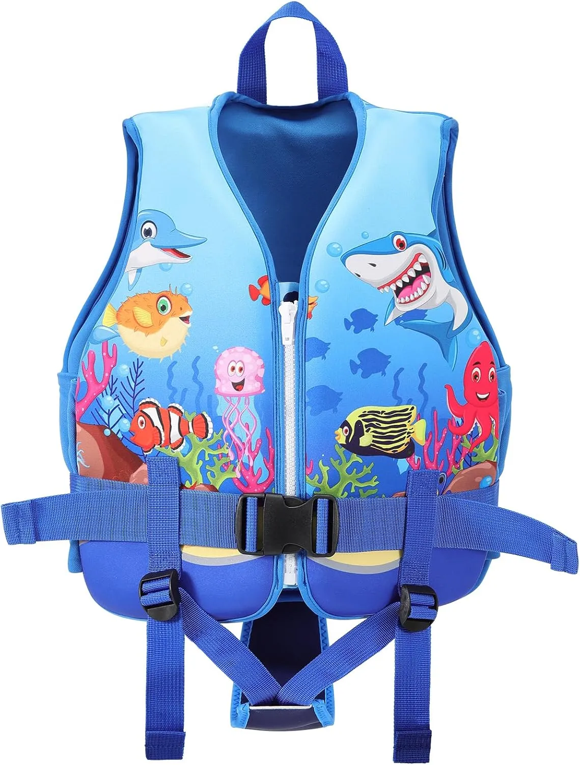 Toddler Swim Vest, Kids Swim Vest for Toddlers, Toddler Floaties 20-60 lbs with Adjustable Safety Strap, S-XL for 2-9 Years Old Boys and Girls
