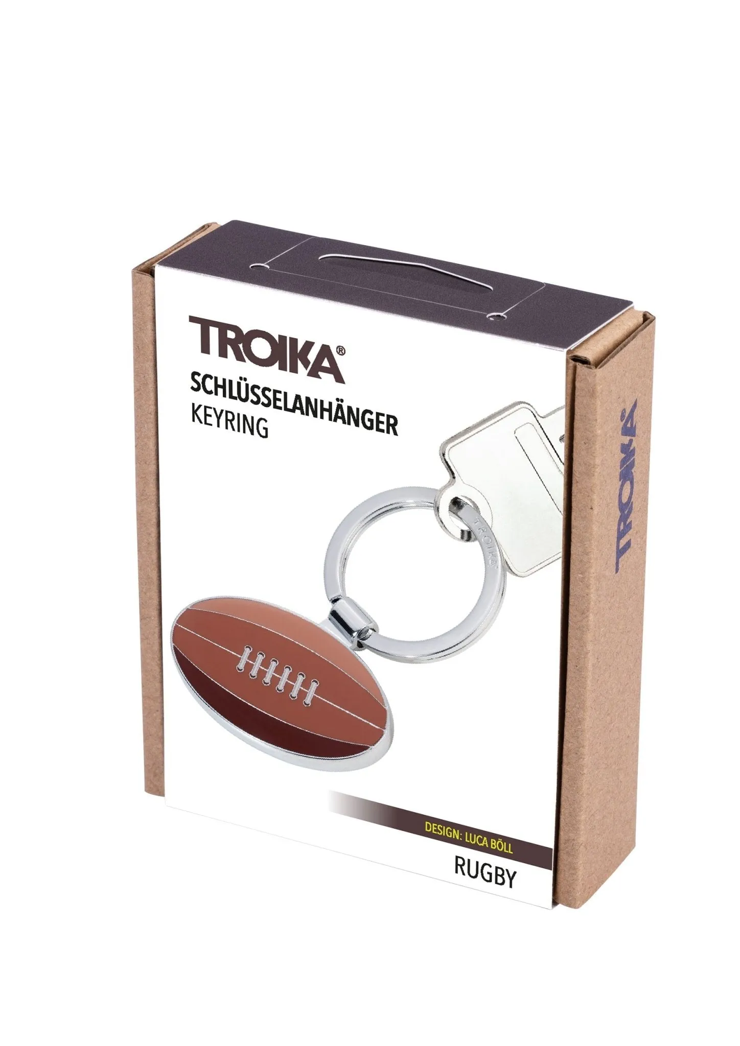Troika Rugby Charm Keychain