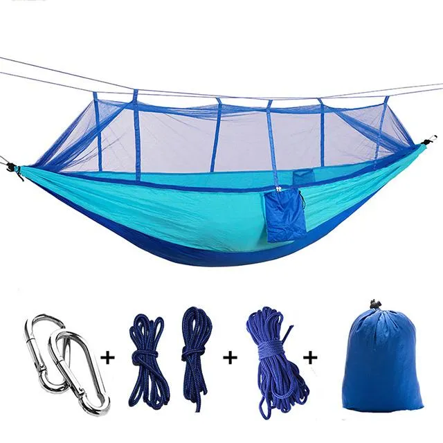Ultralight Parachute Hammock Hunting Mosquito Net for single and couple.