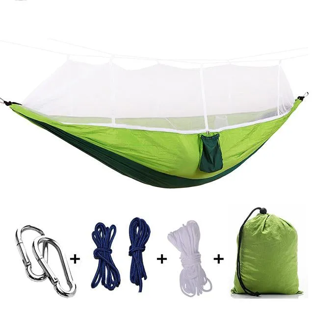 Ultralight Parachute Hammock Hunting Mosquito Net for single and couple.