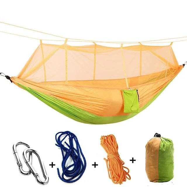 Ultralight Parachute Hammock Hunting Mosquito Net for single and couple.