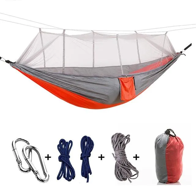 Ultralight Parachute Hammock Hunting Mosquito Net for single and couple.